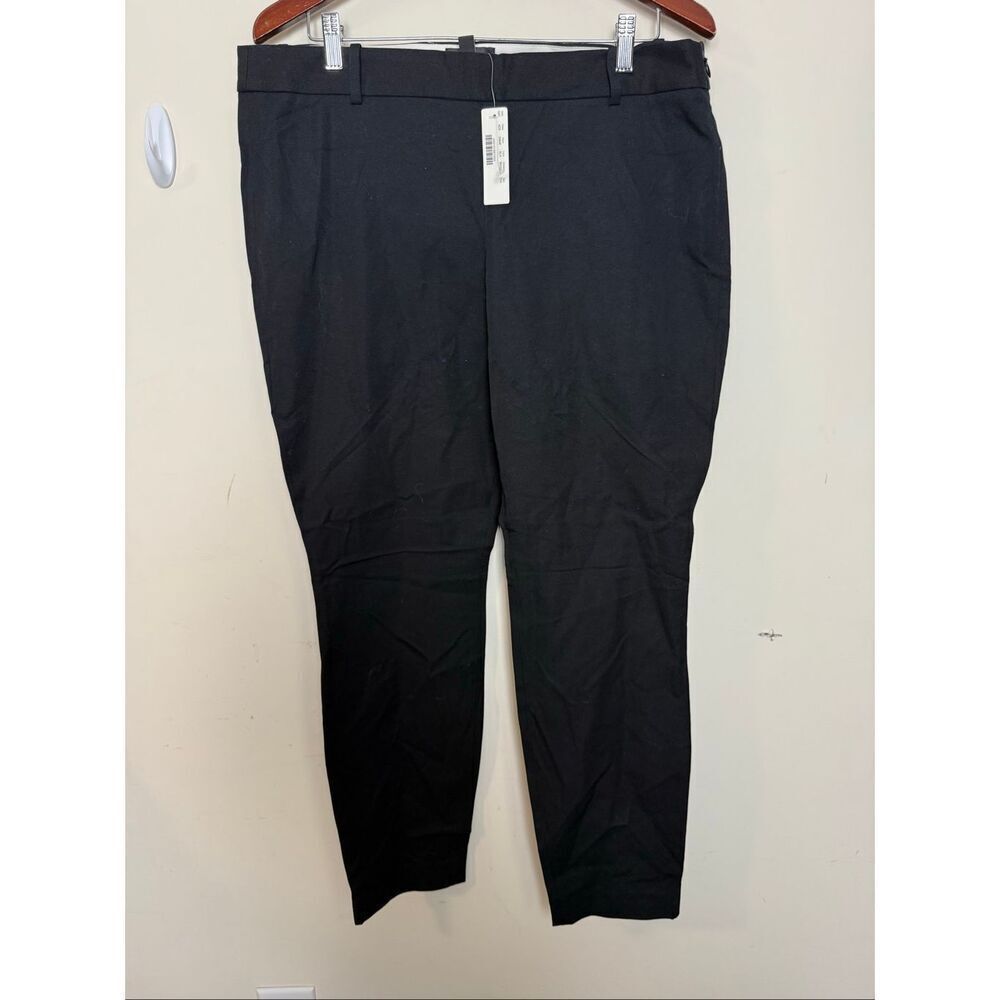 NWT J.Crew Minnie Stretch Ankle Pants Black Size 14T Stretch Twill Workwear Busi